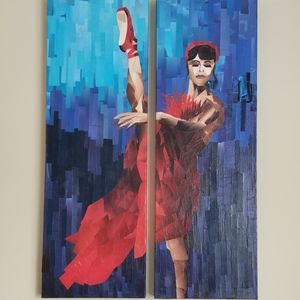 Collage Painting - Ballerina en Pointe 24"×30"